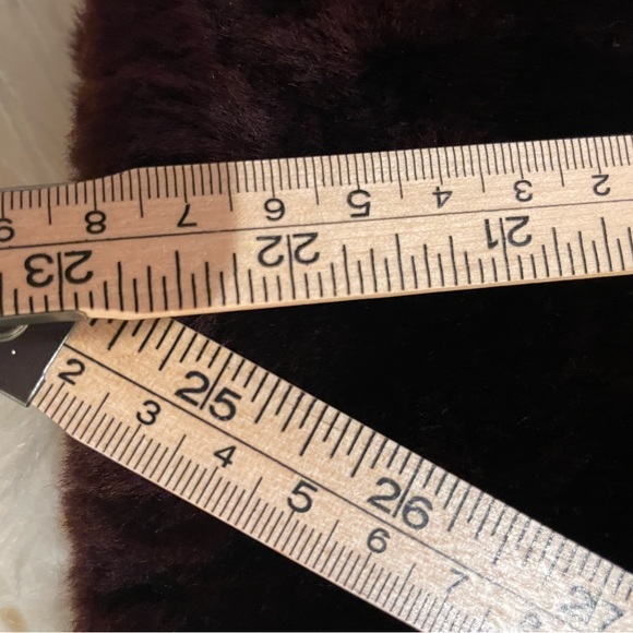 Vintage Mouton jacket Brownish Burgundy color - Picture 4 of 8